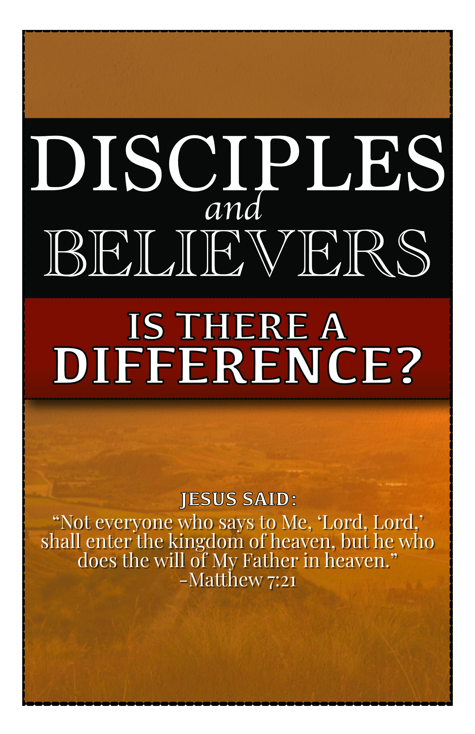 Are You a Believer or Disciple?